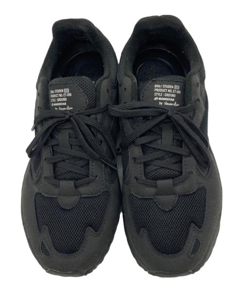 moon star（ムーンスター）moon star (ムーンスター) STEVEN ALAN (スティーブンアラン) 810S STUDEN ALL BLACK ブラック サイズ:24.5cmの古着・服飾アイテム