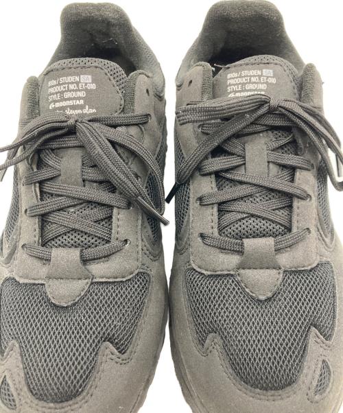 moon star（ムーンスター）moon star (ムーンスター) STEVEN ALAN (スティーブンアラン) 810S STUDEN ALL BLACK ブラック サイズ:24.5cmの古着・服飾アイテム