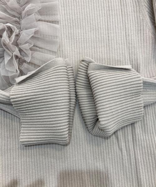 ARPEGE STORY（アルページュストーリー）Arpege story (アルページュストーリー) アシメチュールリブニット　14158920 ベージュ サイズ:2の古着・服飾アイテム