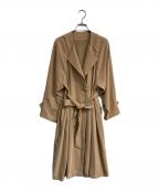 Mysty Womanミスティーウーマン）の古着「バックプリーツコート　MW07003AW」｜ブラウン