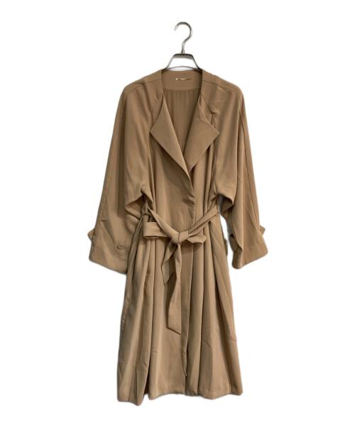 Mysty Woman（ミスティーウーマン）Mysty Woman (ミスティーウーマン) バックプリーツコート　MW07003AW ブラウン サイズ:M 未使用品の古着・服飾アイテム