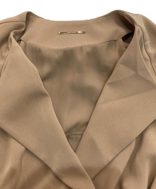 Mysty Woman（ミスティーウーマン）Mysty Woman (ミスティーウーマン) バックプリーツコート　MW07003AW ブラウン サイズ:M 未使用品の古着・服飾アイテム