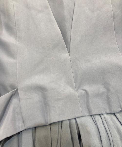 BALENCIAGA（バレンシアガ）BALENCIAGA (バレンシアガ) ノースリーブシルクワンピース　312871 ブルー サイズ:36の古着・服飾アイテム