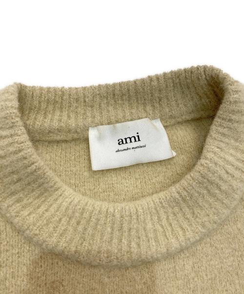 AMI Alexandre Mattiussi（アミアレクサンドルマテュッシ）AMI Alexandre Mattiussi (アミアレクサンドルマテュッシ) Ami de Coeur SWEATER ベージュ サイズ:Sの古着・服飾アイテム