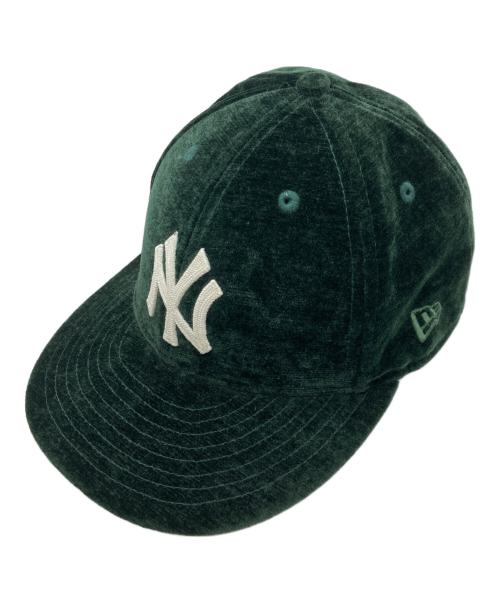 KITH（キス）KITH (キス) New Era (ニューエラ) ベロアキャップ グリーンの古着・服飾アイテム