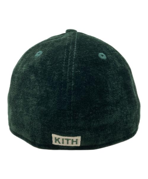 KITH（キス）KITH (キス) New Era (ニューエラ) ベロアキャップ グリーンの古着・服飾アイテム