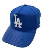 Cooperstown×LADodgers×PRO STANDARDクーパーズタウン××プロスタンダード）の古着「レザー切り替えキャップ」｜ブルー