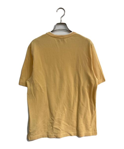 HERMES（エルメス）HERMES (エルメス) Hロゴ刺繍ポケットTシャツ イエロー サイズ:Lの古着・服飾アイテム