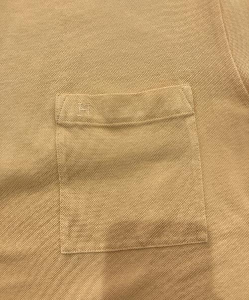 HERMES（エルメス）HERMES (エルメス) Hロゴ刺繍ポケットTシャツ イエロー サイズ:Lの古着・服飾アイテム