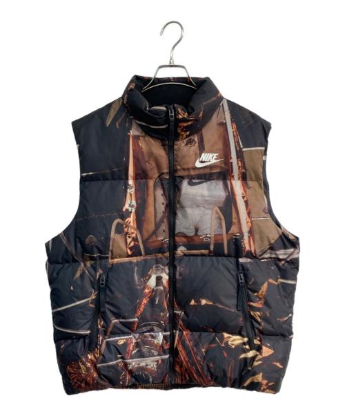 NIKE（ナイキ）NIKE (ナイキ) ZERO GRAVITY DOWN VEST　DD8274-010 ブラウン×ブラック サイズ:Mの古着・服飾アイテム
