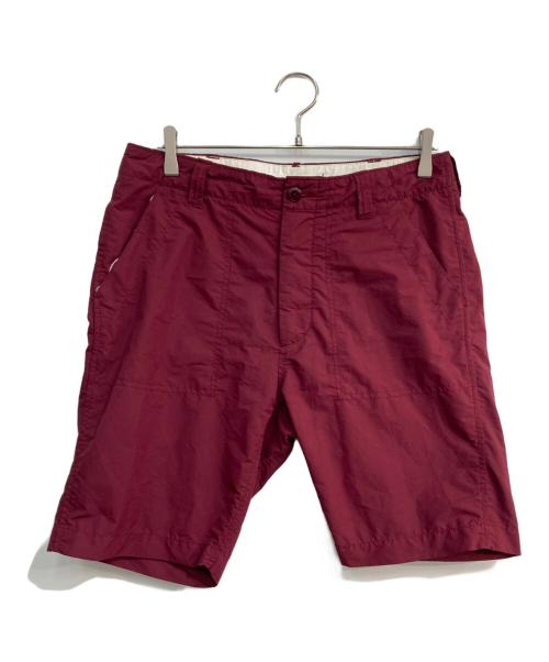 nanamica（ナナミカ）nanamica (ナナミカ) ナイロンハーフパンツ　SUDS533 ワインレッド サイズ:W32の古着・服飾アイテム