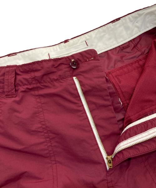 nanamica（ナナミカ）nanamica (ナナミカ) ナイロンハーフパンツ　SUDS533 ワインレッド サイズ:W32の古着・服飾アイテム