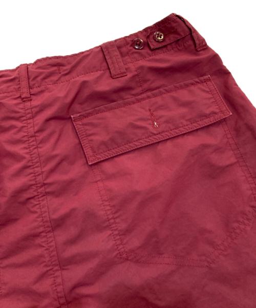 nanamica（ナナミカ）nanamica (ナナミカ) ナイロンハーフパンツ　SUDS533 ワインレッド サイズ:W32の古着・服飾アイテム