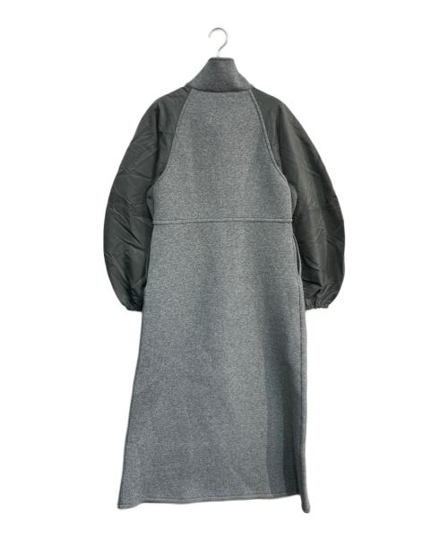 ADAM ET ROPE' FEMME（アダムエロペファム）ADAM ET ROPE' FEMME (アダムエロペファム) ダンボールコンビワンピース　GAE-24030-B グレー サイズ:Freeの古着・服飾アイテム