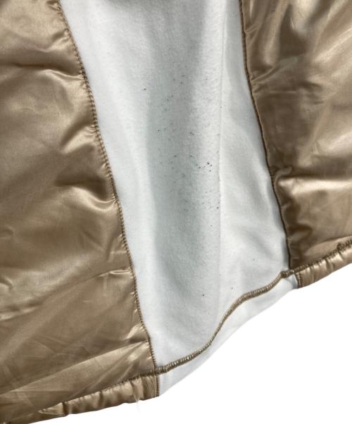 Jun&Rope（ジュンアンドロペ）Jun&Rope (ジュンアンドロペ) タフタフリースコンビダウンワンピース ベージュ×ホワイト サイズ:Sの古着・服飾アイテム