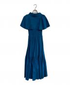 FENNELフェンネル）の古着「Aラインフレアワンピース　553049P」｜ブルー