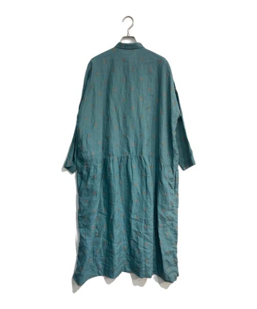 ichi（イチ）ichi (イチ) リネンシャツワンピース　M/H800302 グリーン サイズ:-の古着・服飾アイテム