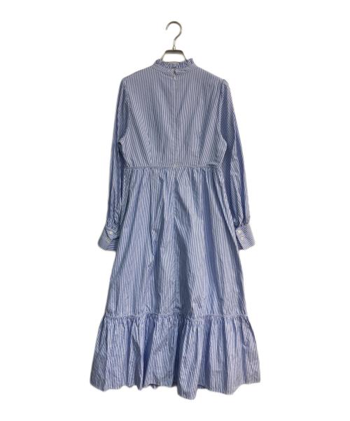 Apuweiser-riche（アプワイザーリッシェ）Apuweiser-riche (アプワイザーリッシェ) ティアードストライプワンピース　22169420 ブルー×ホワイト サイズ:2の古着・服飾アイテム