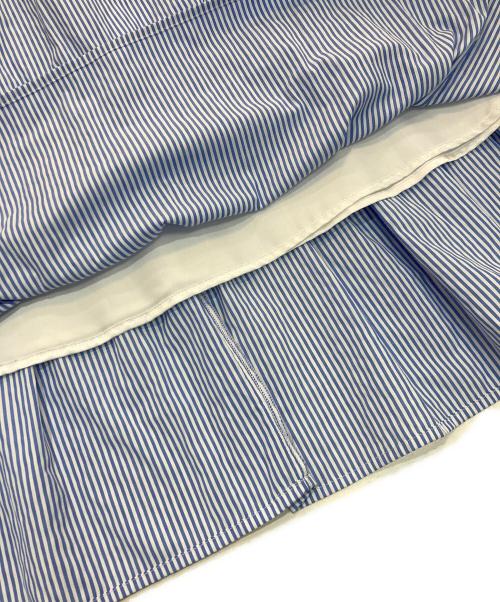 Apuweiser-riche（アプワイザーリッシェ）Apuweiser-riche (アプワイザーリッシェ) ティアードストライプワンピース　22169420 ブルー×ホワイト サイズ:2の古着・服飾アイテム