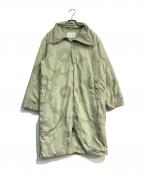 marimekkoマリメッコ）の古着「OPTIMI / UNIKKO 中綿コート」｜グリーン