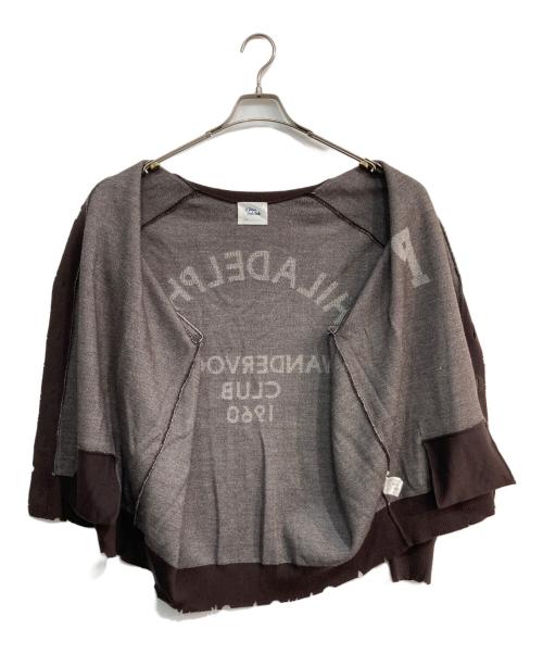 ST.JOHNS 3RD CLUB（セントジョンズサードクラブ）ST.JOHNS 3RD CLUB (セントジョンズサードクラブ) PHILADELPHIA ニット カーディガン(フィラデルフィアニットカーディガン) ブラウン サイズ:SIZE freeの古着・服飾アイテム