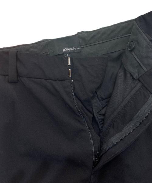 3.1 phillip lim（スリーワンフィリップリム）3.1 phillip lim (スリーワンフィリップリム) レイヤードライクパンツ ブラック サイズ:28の古着・服飾アイテム