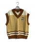 EVISU（エビス）の古着「スペードだるまジャガードファッションフィットニットベスト　2ESHTM4SR1053FFCT」｜ブラウン