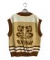 EVISU (エビス) スペードだるまジャガードファッションフィットニットベスト　2ESHTM4SR1053FFCT ブラウン サイズ:S：8000円