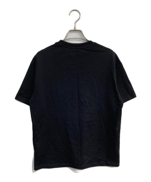 EVISU（エヴィス）EVISU (エビス) 花柄とラインストーンロゴ オーバーサイズTシャツ 2ESTW4TS4084OSCT ブラック サイズ:XSの古着・服飾アイテム