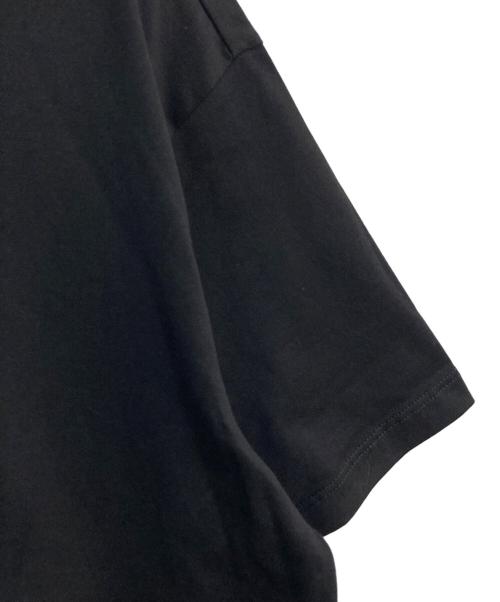EVISU（エヴィス）EVISU (エビス) 花柄とラインストーンロゴ オーバーサイズTシャツ 2ESTW4TS4084OSCT ブラック サイズ:XSの古着・服飾アイテム