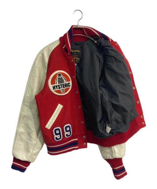 hysterics（ヒステリックス）hysterics (ヒステリックス) ワッペンスタジャン　USA製　2AB-4029 レッド サイズ:42の古着・服飾アイテム