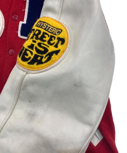 hysterics（ヒステリックス）hysterics (ヒステリックス) ワッペンスタジャン　USA製　2AB-4029 レッド サイズ:42の古着・服飾アイテム
