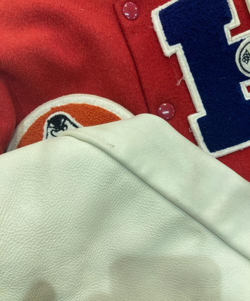 hysterics（ヒステリックス）hysterics (ヒステリックス) ワッペンスタジャン　USA製　2AB-4029 レッド サイズ:42の古着・服飾アイテム