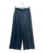 EVERYDAY I LIKE.エヴリデイ アイ ライク）の古着「Minimal Satin パンツ　Deuxieme Classe　24030500808010」｜ネイビー
