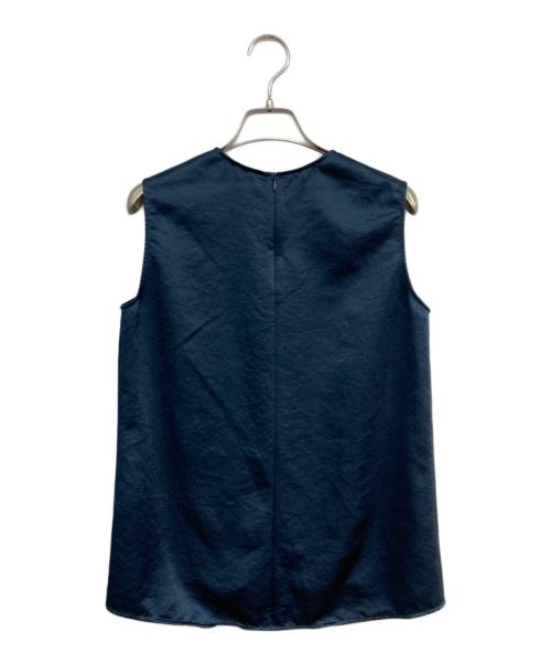 EVERYDAY I LIKE.（エヴリデイ アイ ライク）EVERYDAY I LIKE. (エヴリデイ アイ ライク) Minimal Satin ブラウス　Deuxieme Classe　24051500801010 ネイビー サイズ:-の古着・服飾アイテム