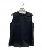 EVERYDAY I LIKE.エヴリデイ アイ ライク）の古着「Minimal Satin ブラウス Deuxieme Classe　24051500801010」｜ブラック