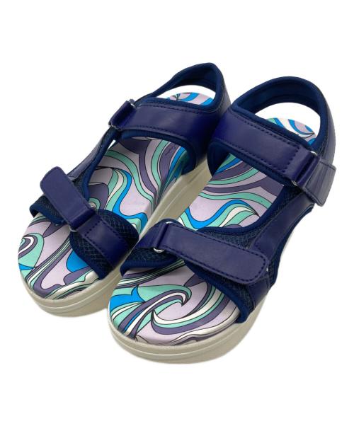 ANNE COQUINE（アンコキーヌ）Anne Coquine (アンコキーヌ) スポーツサンダル パープル×ブルー サイズ:23-23.5㎝の古着・服飾アイテム