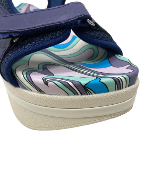 ANNE COQUINE（アンコキーヌ）Anne Coquine (アンコキーヌ) スポーツサンダル パープル×ブルー サイズ:23-23.5㎝の古着・服飾アイテム