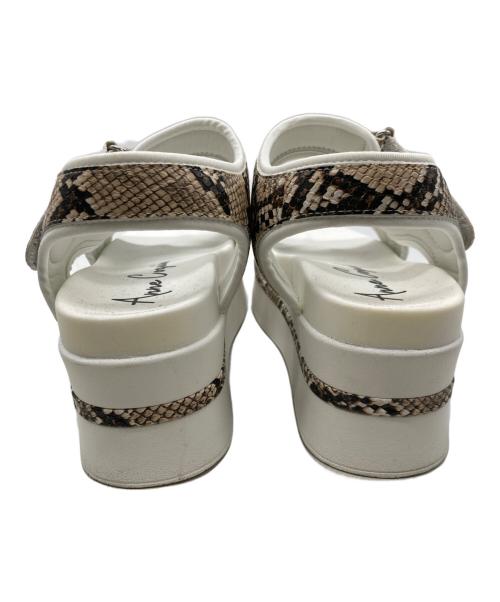 ANNE COQUINE（アンコキーヌ）Anne Coquine (アンコキーヌ) スポーツサンダル ブラウン×ホワイト サイズ:23-23.5㎝の古着・服飾アイテム