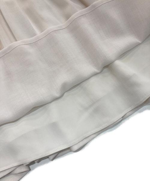 MaxMara（マックスマーラ）MaxMara (マックスマーラ) ピュアウール ロングティアードスカート　 24SS　24111010216  ベージュ サイズ:40の古着・服飾アイテム