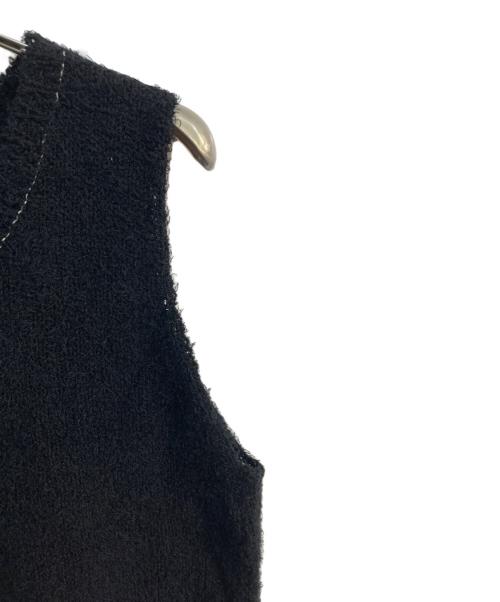 homspun（ホームスパン）homspun (ホームスパン) コットンリネンモールベスト　241-7910 ブラック サイズ:Freeの古着・服飾アイテム