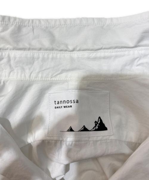 tannossa（タンノッサ）tannossa (タンノッサ) ラウンドカラーシャツ　TS-0233 ホワイト サイズ:Freeの古着・服飾アイテム
