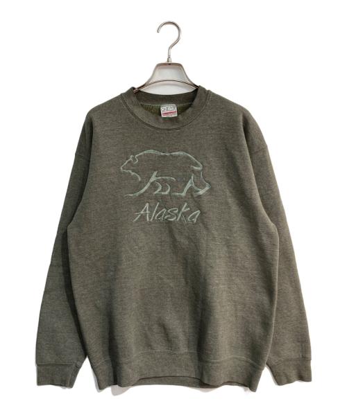 ONEITA（オニータ）ONEITA (オニータ) 刺繍スウェット　 90‘S グリーン サイズ:Freeの古着・服飾アイテム