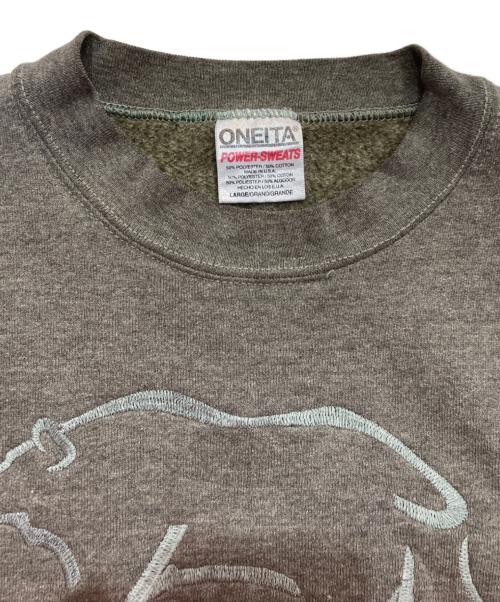 ONEITA（オニータ）ONEITA (オニータ) 刺繍スウェット　 90‘S グリーン サイズ:Freeの古着・服飾アイテム