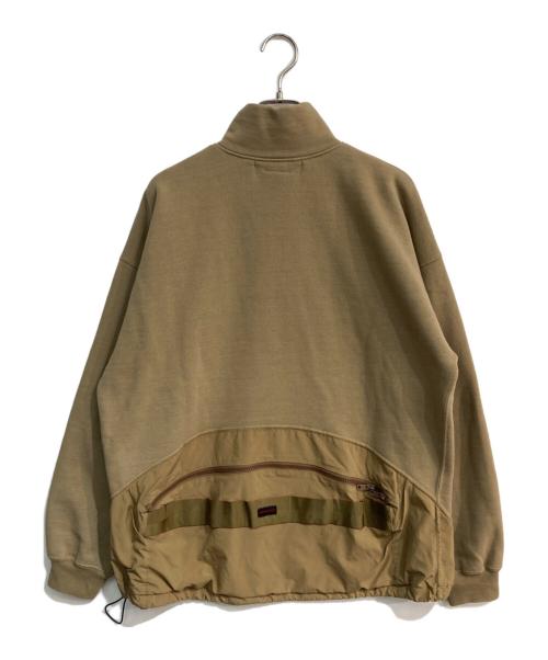 REMI RELIEF（レミレリーフ）REMI RELIEF (レミレリーフ) BRIEFING (ブリーフィング) ハーフジップスウェット ブラウン サイズ:Sの古着・服飾アイテム