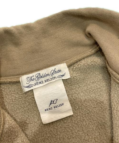REMI RELIEF（レミレリーフ）REMI RELIEF (レミレリーフ) BRIEFING (ブリーフィング) ハーフジップスウェット ブラウン サイズ:Sの古着・服飾アイテム