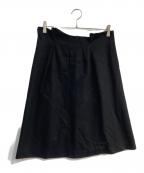 Y'sワイズ）の古着「ウールスカート　YY-S12-116」｜ブラック