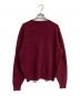 smith&telford (スミス＆テルフォールド) カシミヤVネックニット　 スコットランド製 ボルドー サイズ:46：6000円