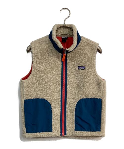 Patagonia（パタゴニア）Patagonia (パタゴニア) キッズ・レトロX・ベスト　65619　キッズ規格 ベージュ サイズ:Mの古着・服飾アイテム