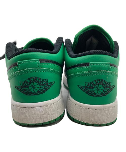 NIKE（ナイキ）NIKE (ナイキ) GIRLS AIR JORDAN 1 LOW GS ブラック×グリーン サイズ:24cmの古着・服飾アイテム
